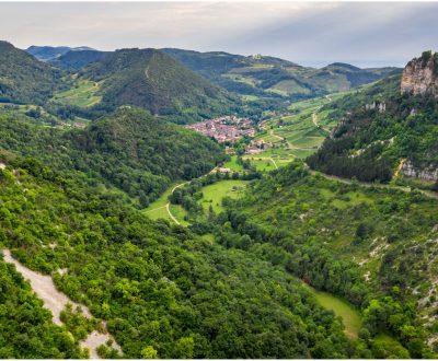 View from the belvedere of Grottes du Cerdon