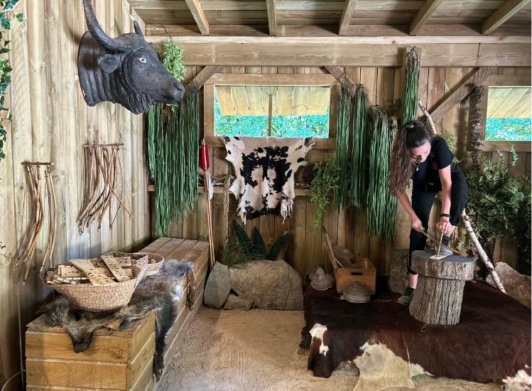 Fuego por fricción Grottes du Cerdon