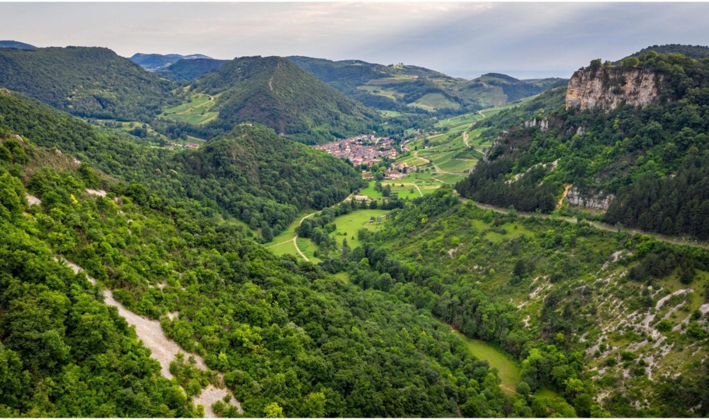 Vista desde el mirador de Grottes du Cerdon