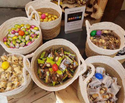 Chasse aux œufs dans le parc