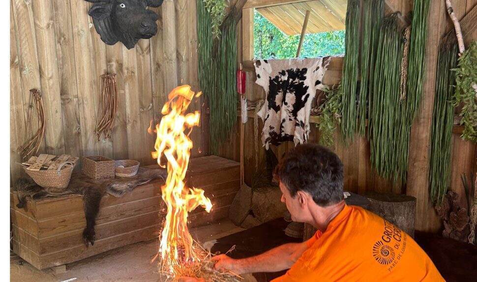 Atelier feu aux Grottes du Cerdon