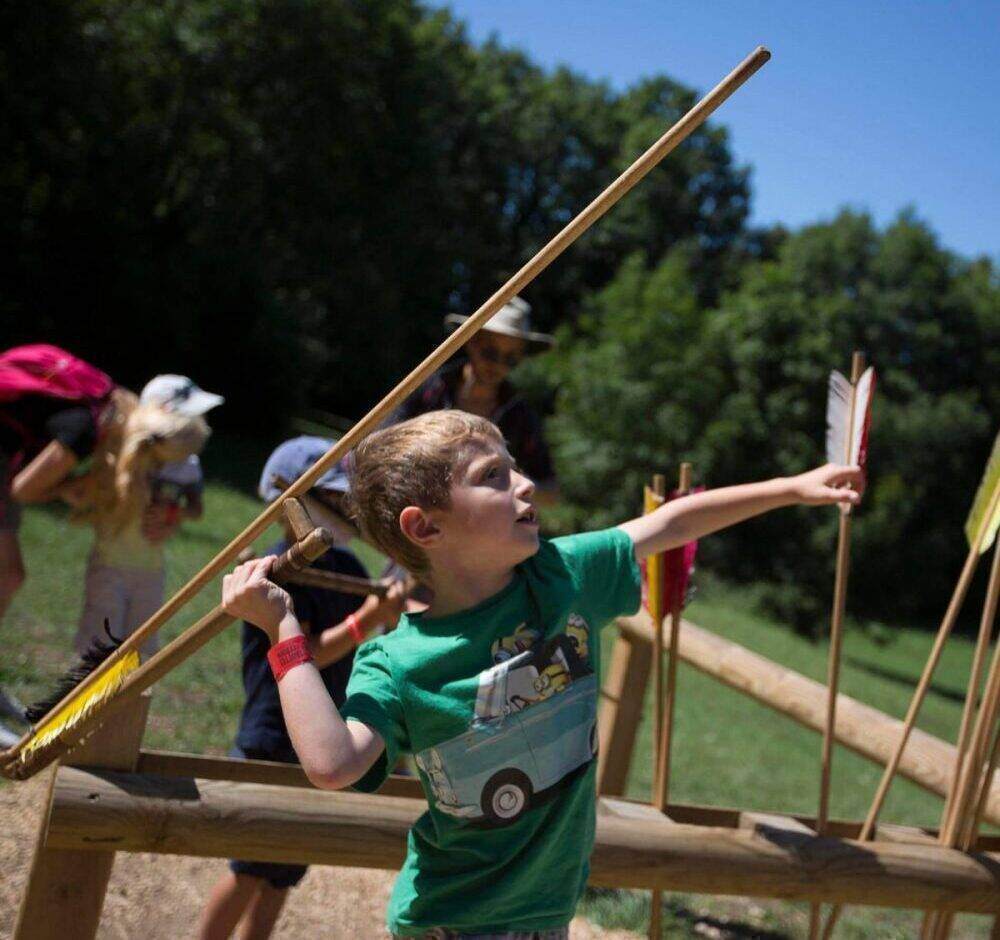 small groups grottes du cerdon spear throwing Cerdon caves