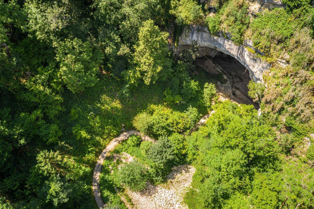 Les Grottes du Cerdon vu du ciel