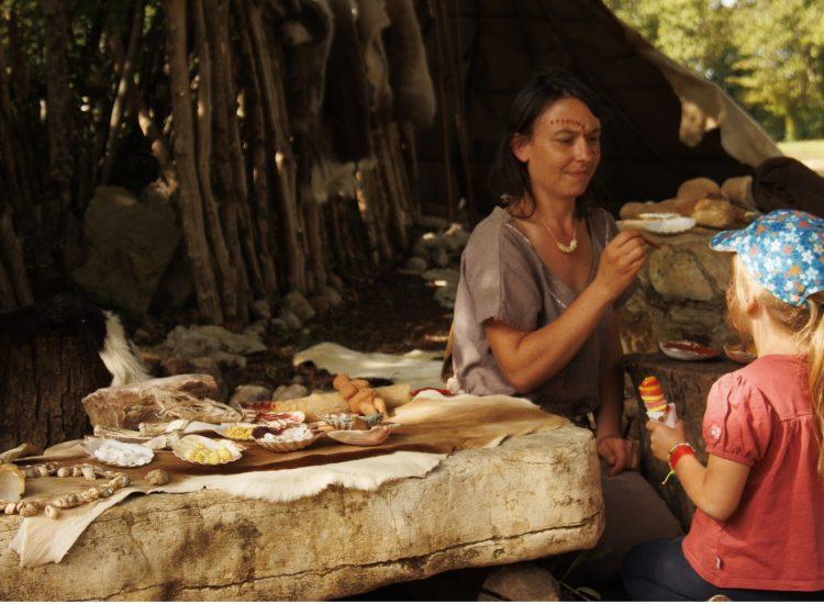 peinture facial préhistorique grottes du cerdon enfants