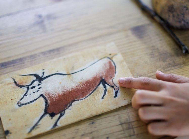 peinture prehistorique bison atelier grottes du cerdon