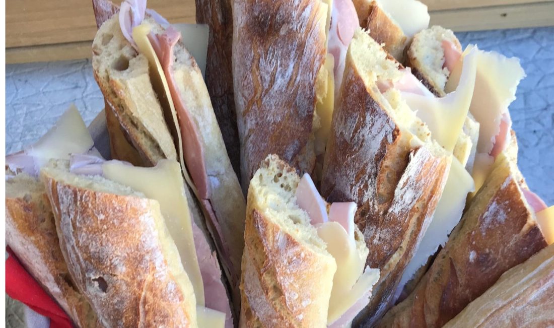 sandwichs jambon comté local