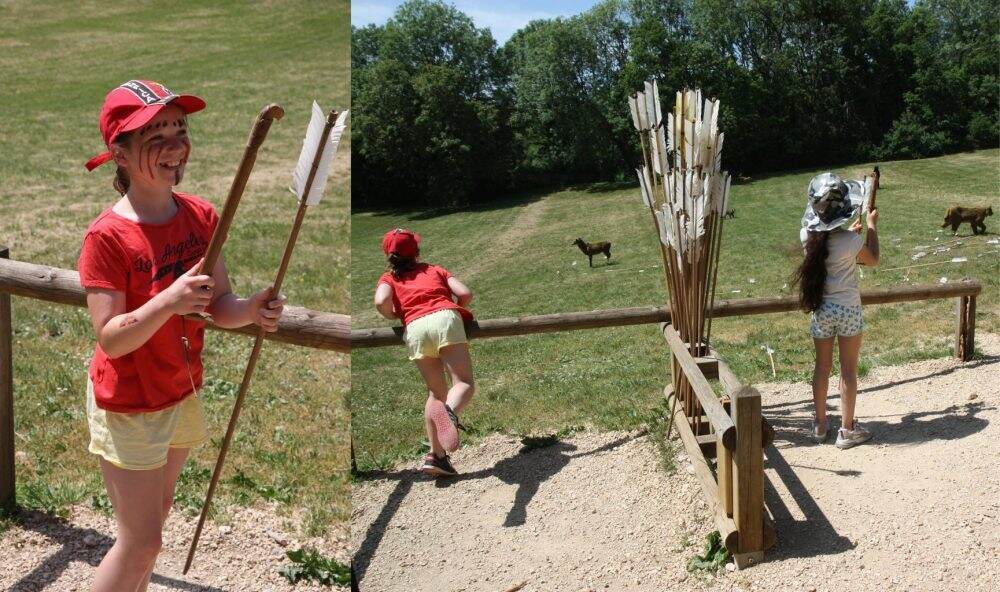 tir au propulseur activité enfants grottes du cerdon
