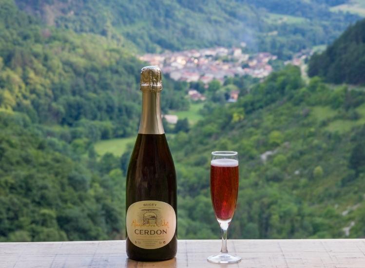 El vino de Cerdon desde el mirador de las Grutas