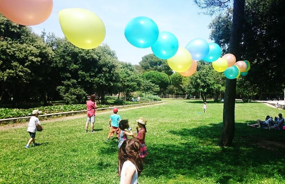 Anniversaire dans un parc