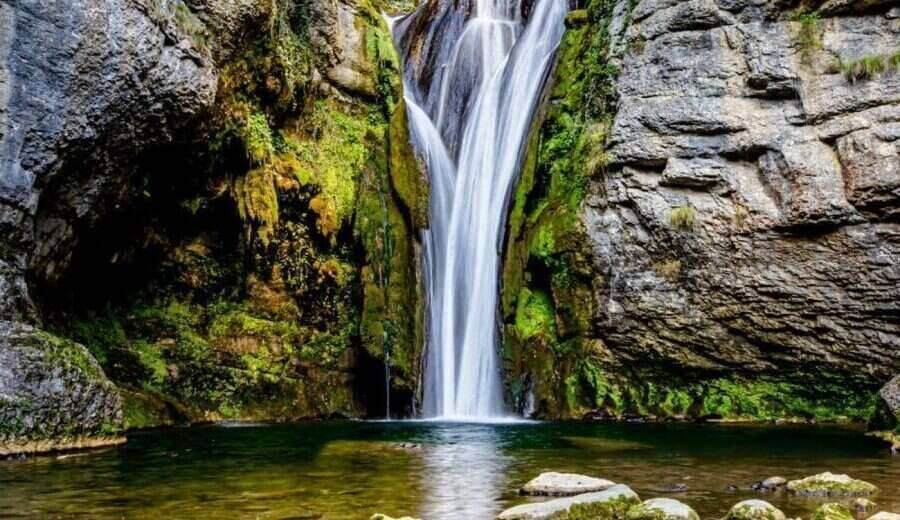 Waterfalls nearby in the Ain