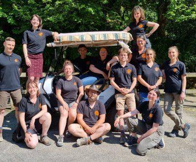 Trabajando en las Grottes du Cerdon