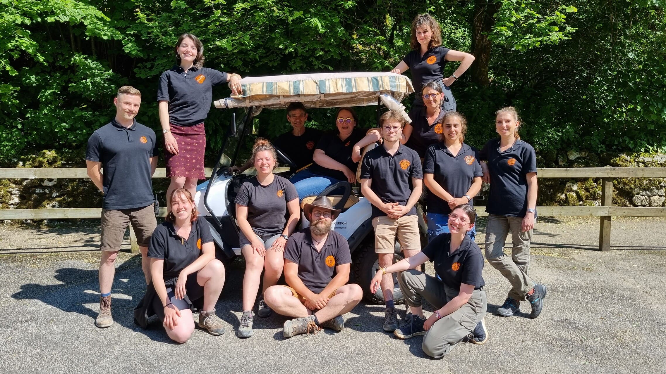 Trabajando en las Grottes du Cerdon